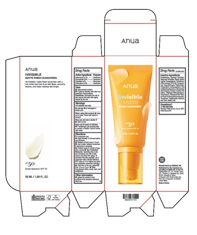 Anua Invisible Matte Finish Sunscreen (Matte Finish Sunscreen)